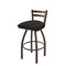 Holland Bar Stool Co 30" Low Back Swivel Bar Stool, Bronze Finish, Graph Coal Seat 41130BZ018 - alternate 1